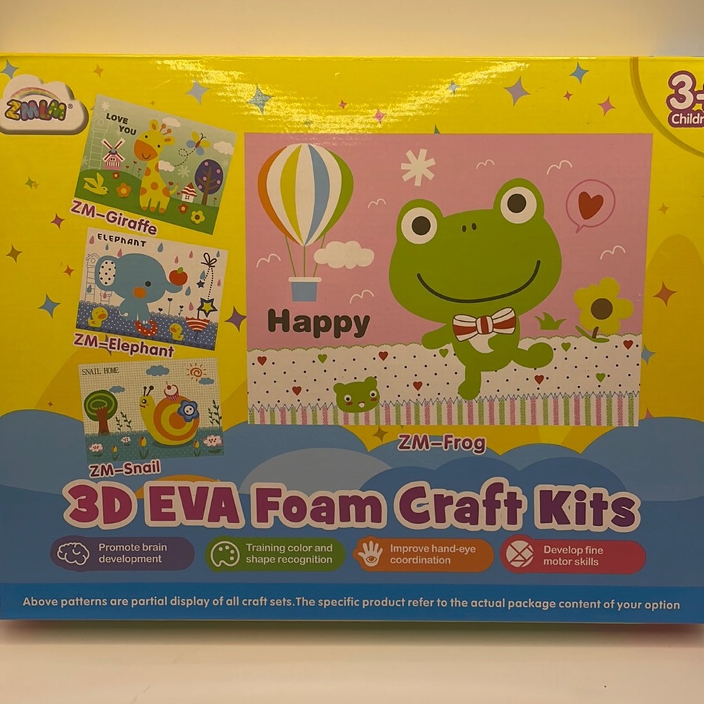 NEW 3D EVA Foam Craft Kits Animals ZMLM Brand